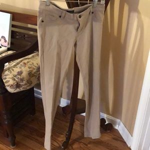 La bijou light tan stretchy pants size Large